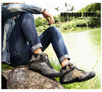 Exclusive Camouflage Hiking Boots | Outdoor Gear — Camouflage — Size 39 — Side View