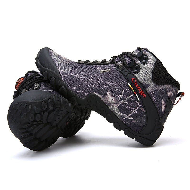 Exclusive Camouflage Hiking Boots | Outdoor Gear — Camouflage — Size 39 — Lifestyle View