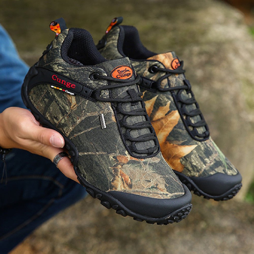 Exclusive Camouflage Hiking Boots | Outdoor Gear — Camouflage — Size 39 — Front View