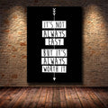Exclusive Canvas Core Framed Unframed Painting — A — Size 13x18cm — Front View
