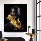 Exclusive Canvas Decorative Painting | Abstract Wall Art Framed Print — Painting Core — Size 40 × 60 — Back View