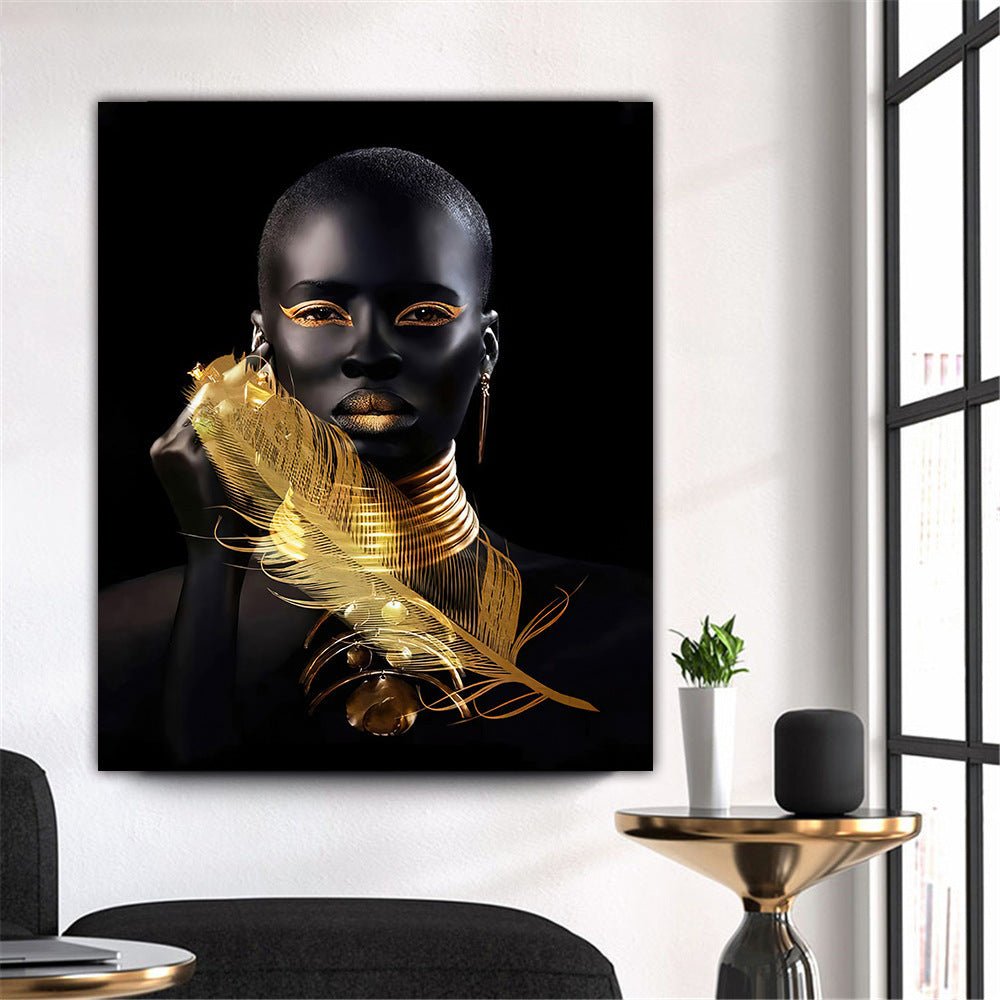 Exclusive Canvas Decorative Painting | Abstract Wall Art Framed Print — Painting Core — Size 40 × 60 — Back View