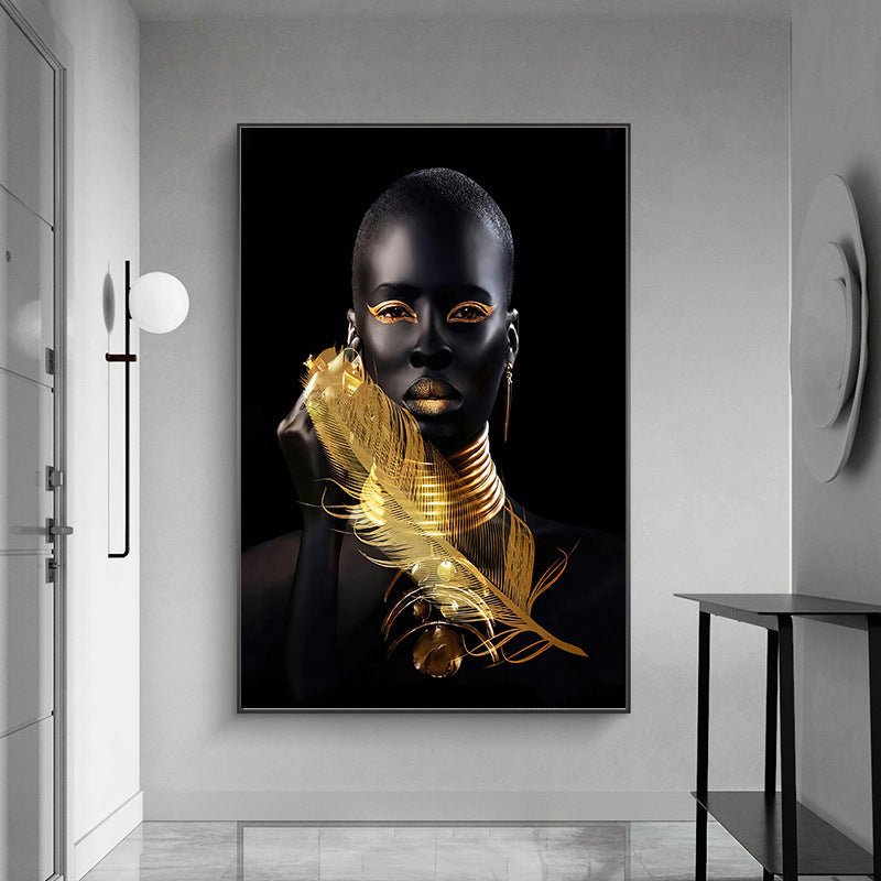 Exclusive Canvas Decorative Painting | Abstract Wall Art Framed Print — Painting Core — Size 40 × 60 — Detail View