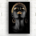 Exclusive Canvas Painting — Black — Size 45x90cm — Front View