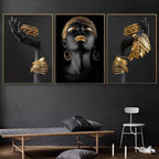 Exclusive Canvas Painting — Black — Size 45x90cm — Alternate View 10