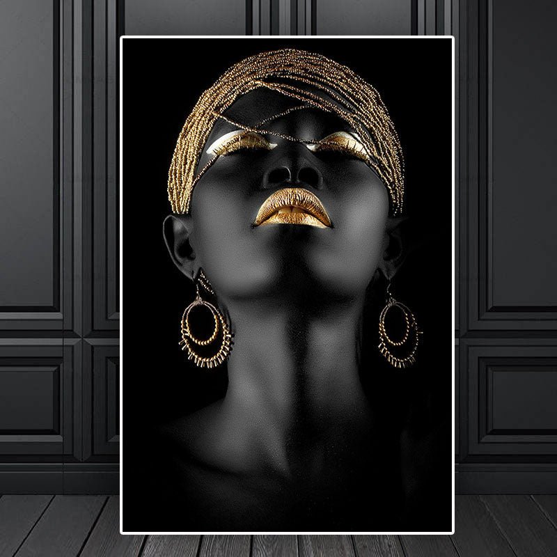 Exclusive Canvas Painting — Black — Size 45x90cm — Alternate View 7