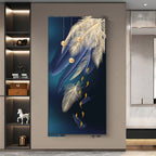 Exclusive Canvas Painting Core Framed Frameless Nordic High-definition Inkjet — 1Style — Size 20x40cm — Top View
