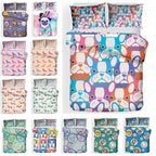Exclusive Kids Cartoon Bedding Set — Green — Size 228x228cm — Top View