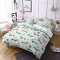 Exclusive Kids Cartoon Bedding Set — Green — Size 228x228cm — Front View