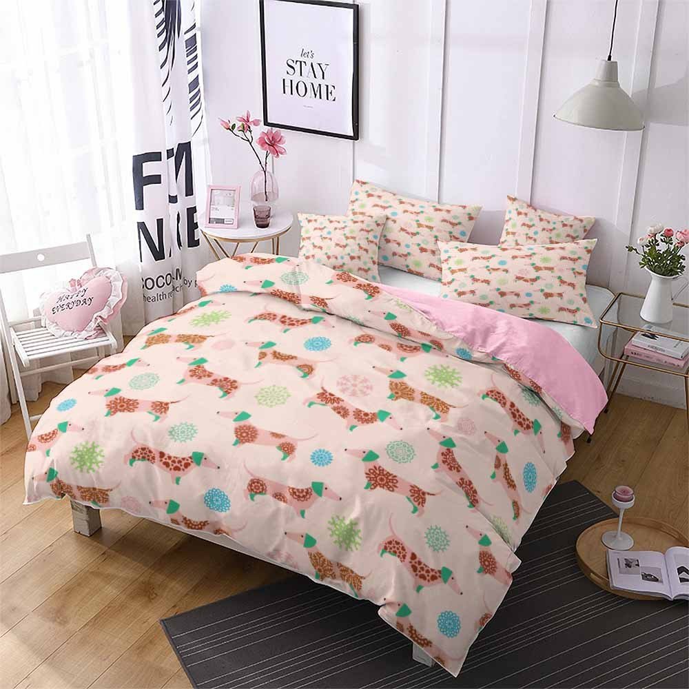 Exclusive Kids Cartoon Bedding Set — Green — Size 228x228cm — Detail View