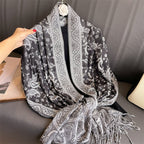 Exclusive Women's Printed Warm Scarf — No 12 Color — Size 70x180 — Alternate View 25