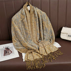 Exclusive Women's Printed Warm Scarf — No 12 Color — Size 70x180 — Alternate View 22