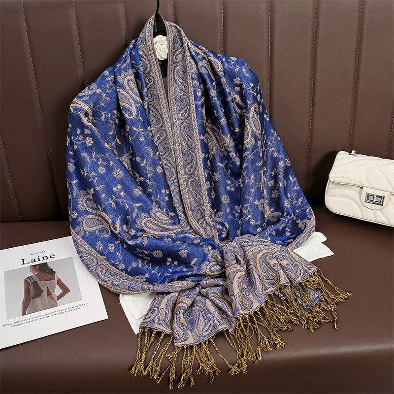 Exclusive Women's Printed Warm Scarf — No 12 Color — Size 70x180 — Alternate View 17
