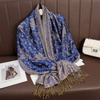 Exclusive Women's Printed Warm Scarf — No 12 Color — Size 70x180 — Alternate View 17