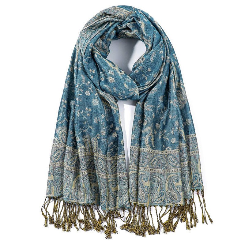 Exclusive Women's Printed Warm Scarf — No 12 Color — Size 70x180 — Alternate View 23