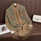 Exclusive Women's Printed Warm Scarf — No 12 Color — Size 70x180 — Alternate View 12