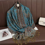 Exclusive Women's Printed Warm Scarf — No 12 Color — Size 70x180 — Alternate View 15