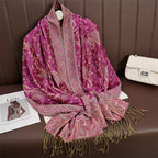 Exclusive Women's Printed Warm Scarf — No 12 Color — Size 70x180 — Alternate View 16