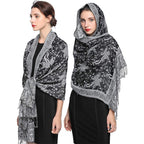 Exclusive Women's Printed Warm Scarf — No 12 Color — Size 70x180 — Alternate View 29