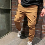Exclusive Cargo pants for casual fashion style — Army green — Size L — Front View