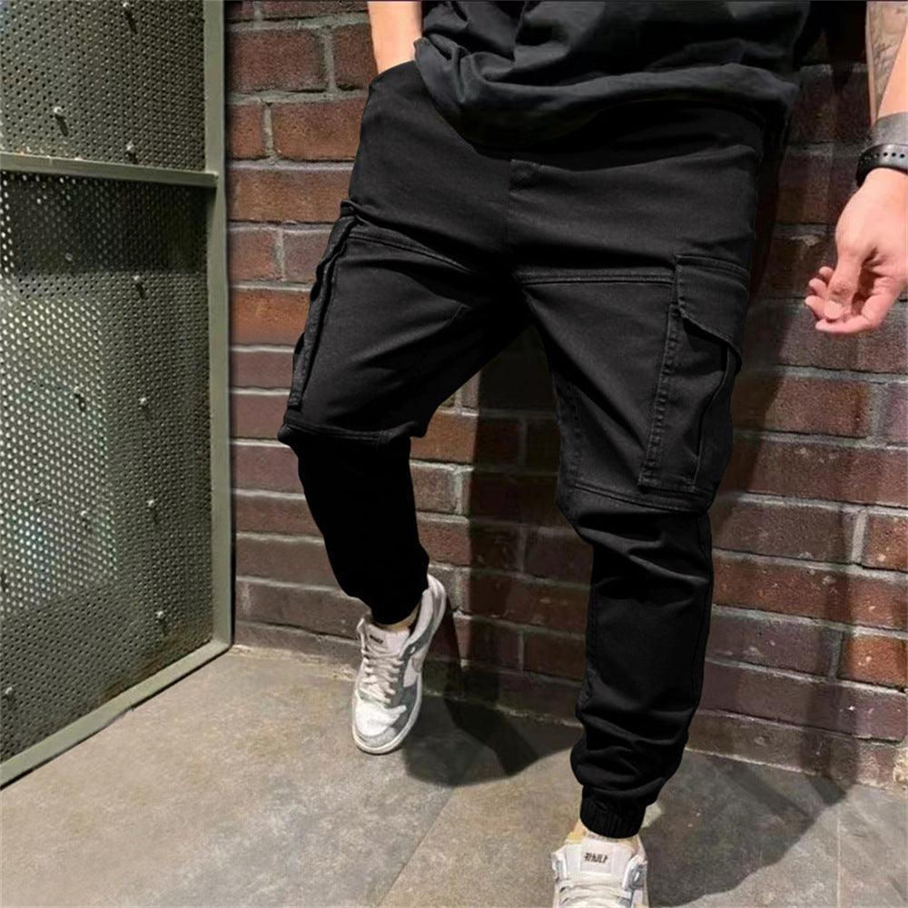 Exclusive Cargo pants for casual fashion style — Army green — Size L — Lifestyle View