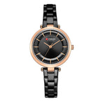 Exclusive Casual Fashion Women's Quartz Watch — Rose Shell Black — Detail View