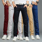 Exclusive Casual Pants Men Trousers — Black — Size 28 — Side View
