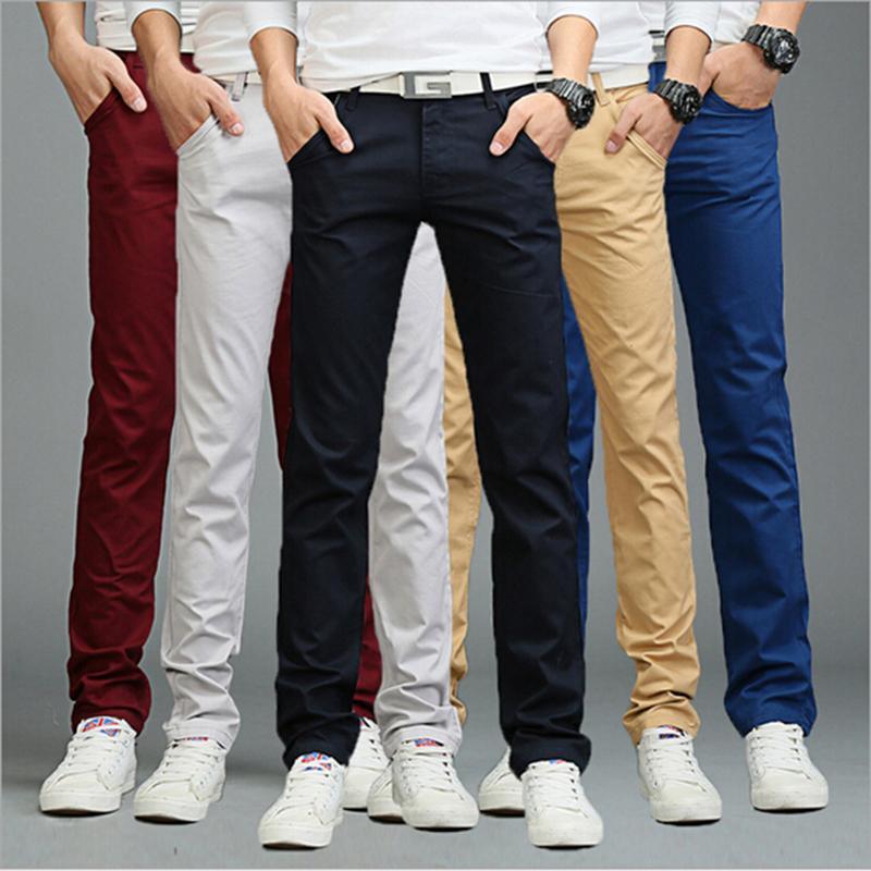 Exclusive Casual Pants Men Trousers — Black — Size 28 — Side View