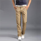 Exclusive Casual Pants Men Trousers — Black — Size 28 — Front View