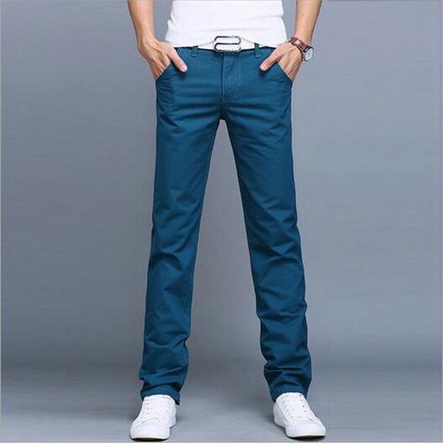 Exclusive Casual Pants Men Trousers — Black — Size 28 — Detail View