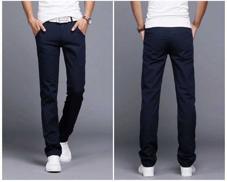 Exclusive Casual Pants Men Trousers — Black — Size 28 — Alternate View 14
