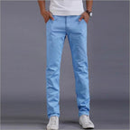 Exclusive Casual Pants Men Trousers — Black — Size 28 — Top View
