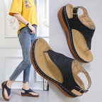 Exclusive Casual Sandals — Red — Size 35 — Lifestyle View