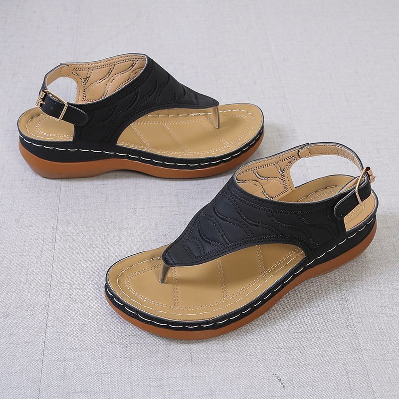 Exclusive Casual Sandals — Red — Size 35 — Front View