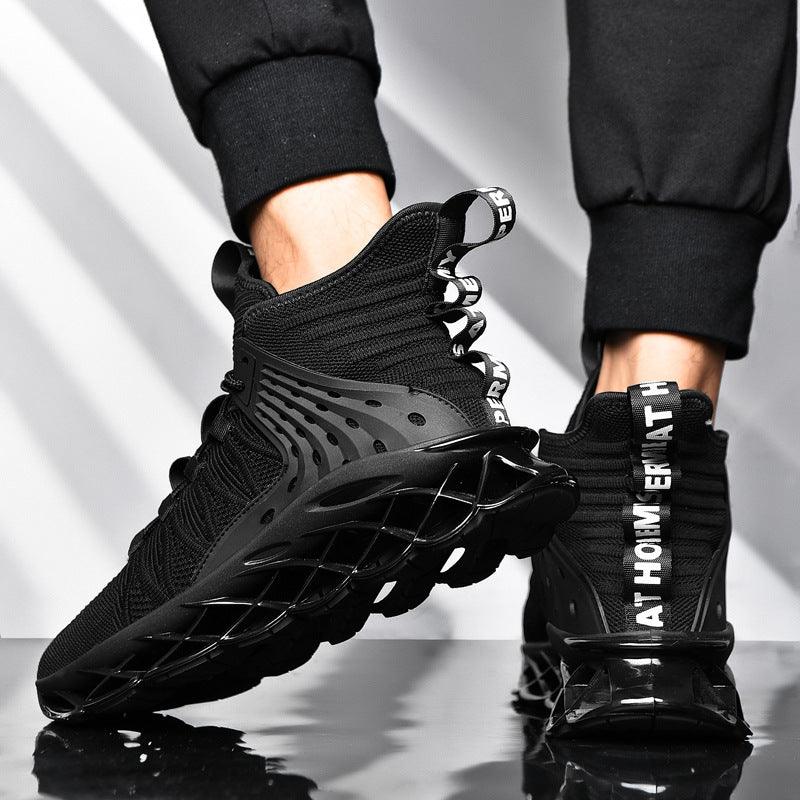 Exclusive Casual shoes sports fashion men's shoes — Black — Size 39 — Back View