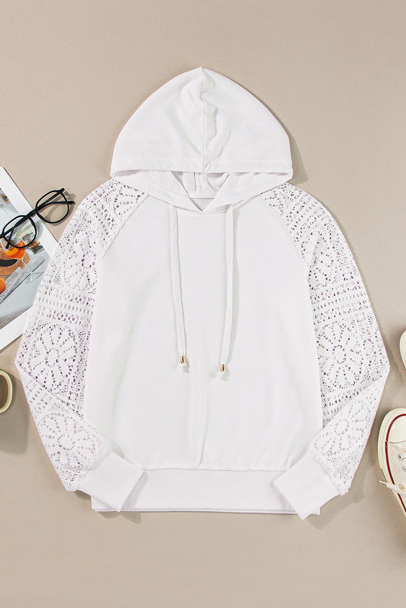 Exclusive Casual Style Lace Stitching Sweatshirt — LC25317331 P1 — Size L — Alternate View 9