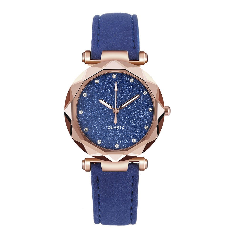 Exclusive Casual Women Romantic Starry Sky Wrist Watch — Red — Alternate View 7