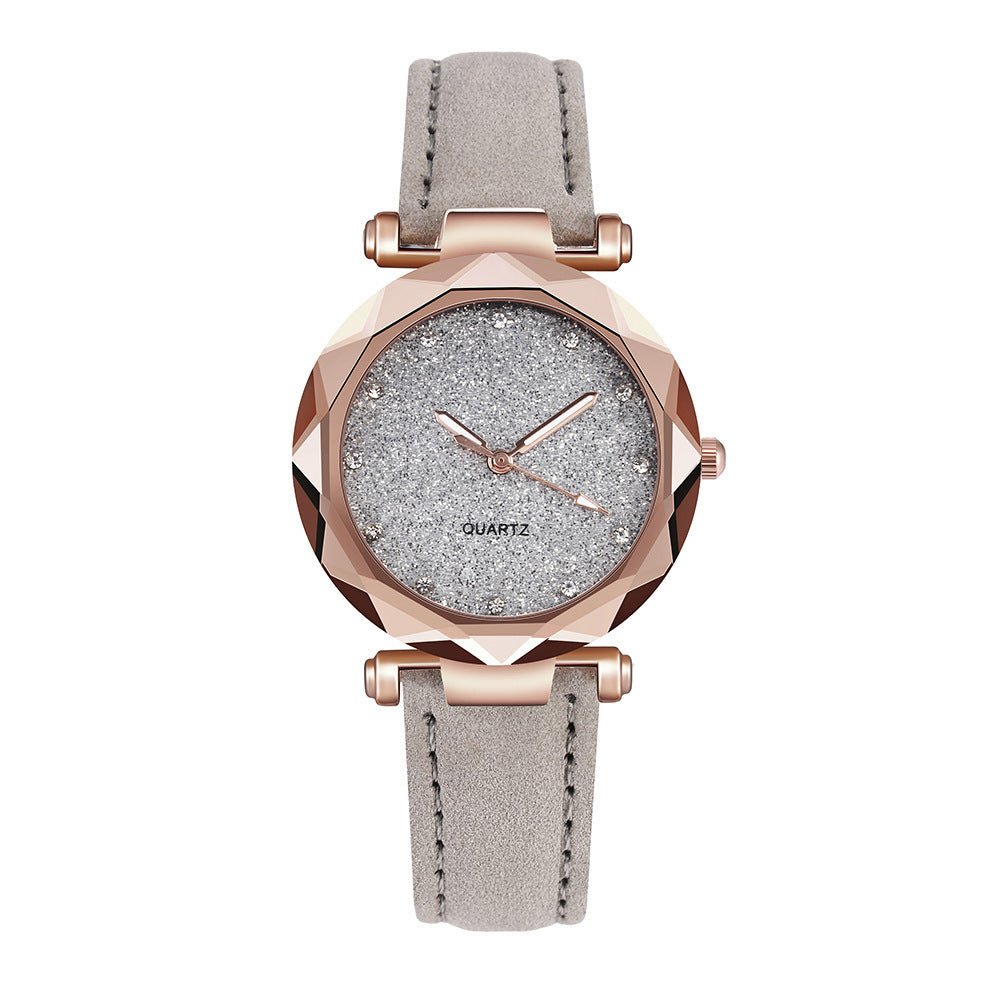 Exclusive Casual Women Romantic Starry Sky Wrist Watch — Red — Alternate View 9