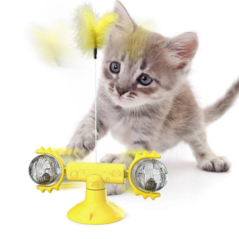 Exclusive Cat Rotating Windmill Multi-Function Toy — Black Balance car — Alternate View 25