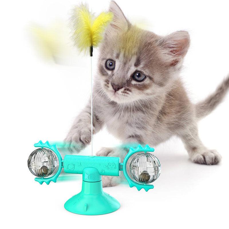 Exclusive Cat Rotating Windmill Multi-Function Toy — Black Balance car — Alternate View 14