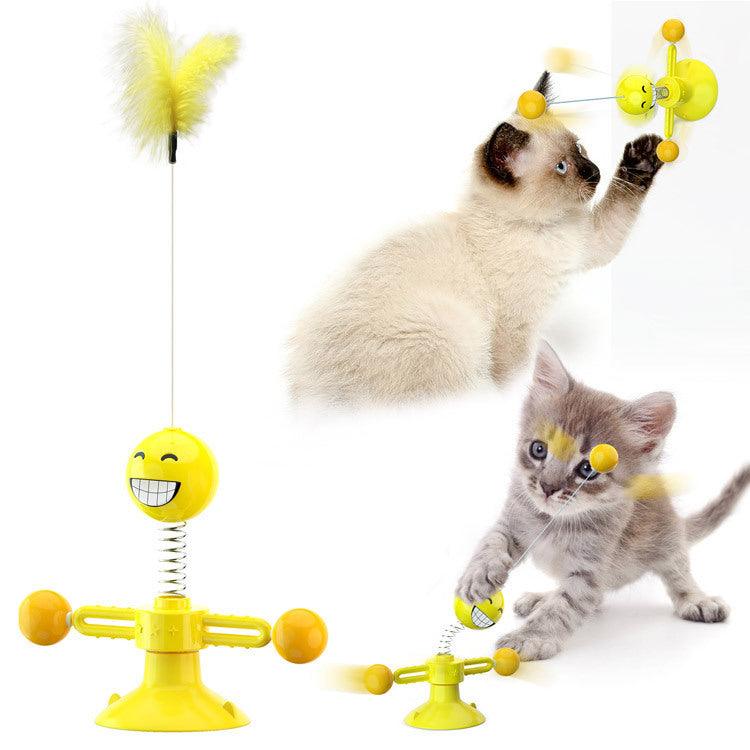 Exclusive Cat Rotating Windmill Multi-Function Toy — Black Balance car — Alternate View 24