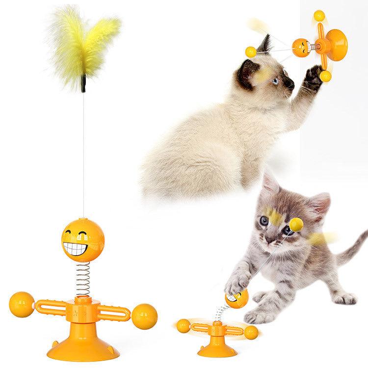 Exclusive Cat Rotating Windmill Multi-Function Toy — Black Balance car — Alternate View 18