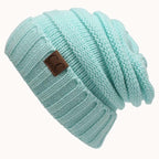 Exclusive CC Beanies Winter Hats — Light Blue — Lifestyle View