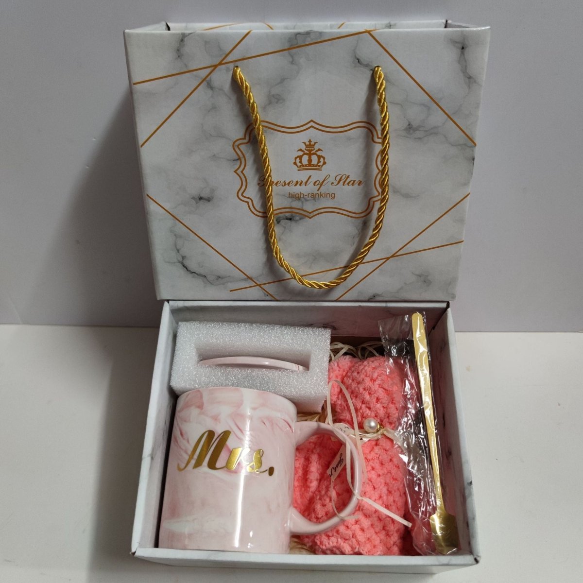 Exclusive Ceramic Cup Gift Box | Elegant & Practical Gift Set — Towel Bear Dark Green Suit — Size 375ml — Alternate View 35