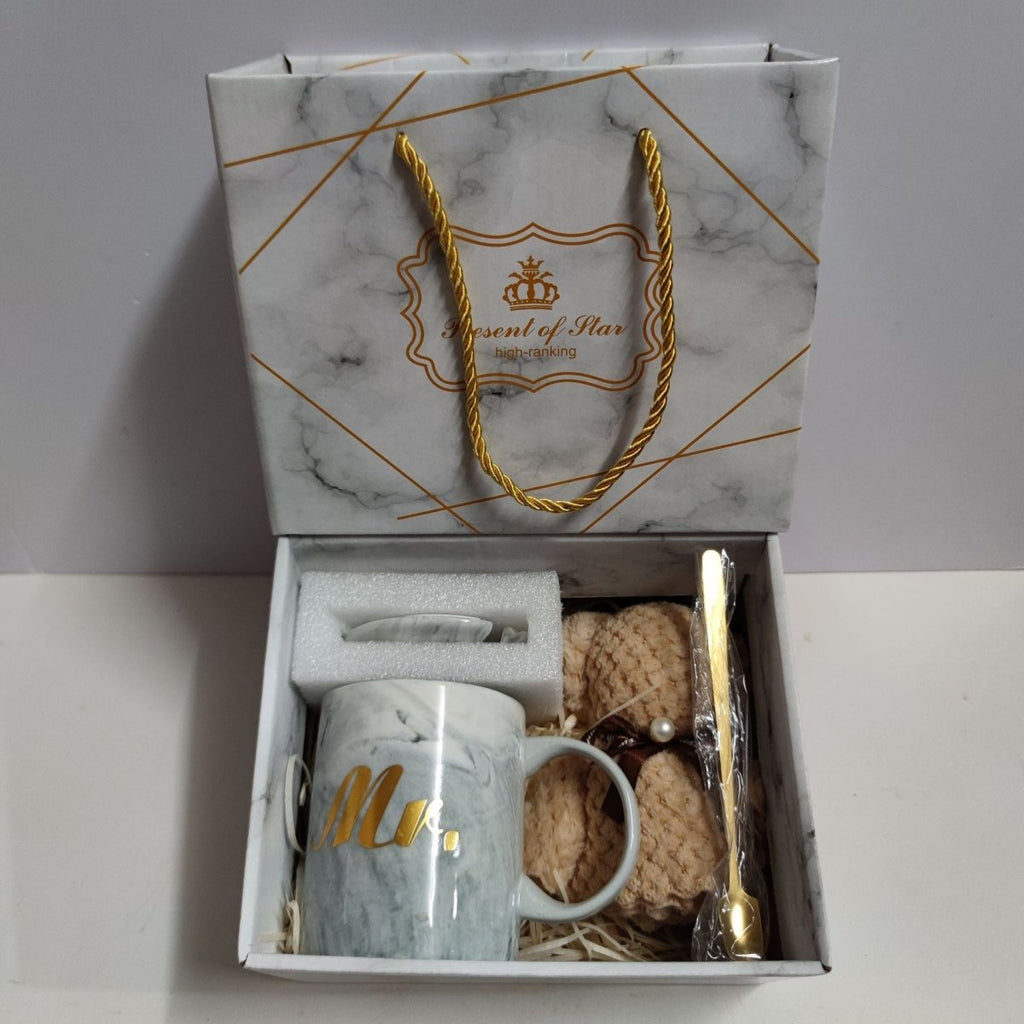 Exclusive Ceramic Cup Gift Box | Elegant & Practical Gift Set — Towel Bear Dark Green Suit — Size 375ml — Alternate View 34