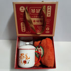 Exclusive Ceramic Cup Gift Box | Elegant & Practical Gift Set — Towel Bear Dark Green Suit — Size 375ml — Alternate View 26
