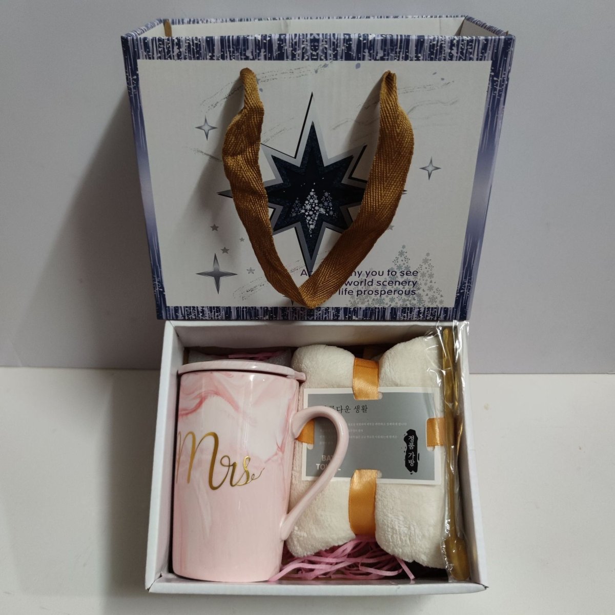 Exclusive Ceramic Cup Gift Box | Elegant & Practical Gift Set — Towel Bear Dark Green Suit — Size 375ml — Alternate View 13