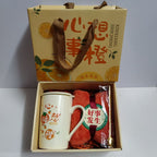 Exclusive Ceramic Cup Gift Box | Elegant & Practical Gift Set — Towel Bear Dark Green Suit — Size 375ml — Alternate View 14