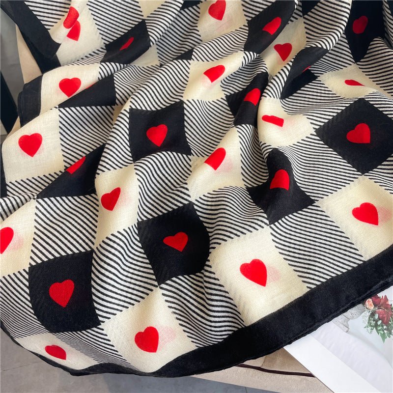 Exclusive Chessboard Plaid Scarf — YM220 1 — Size 180x90cm — Alternate View 12