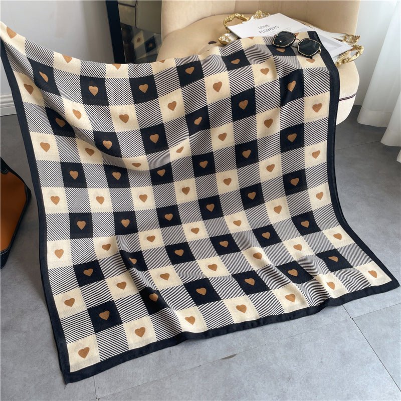 Exclusive Chessboard Plaid Scarf — YM220 1 — Size 180x90cm — Alternate View 10